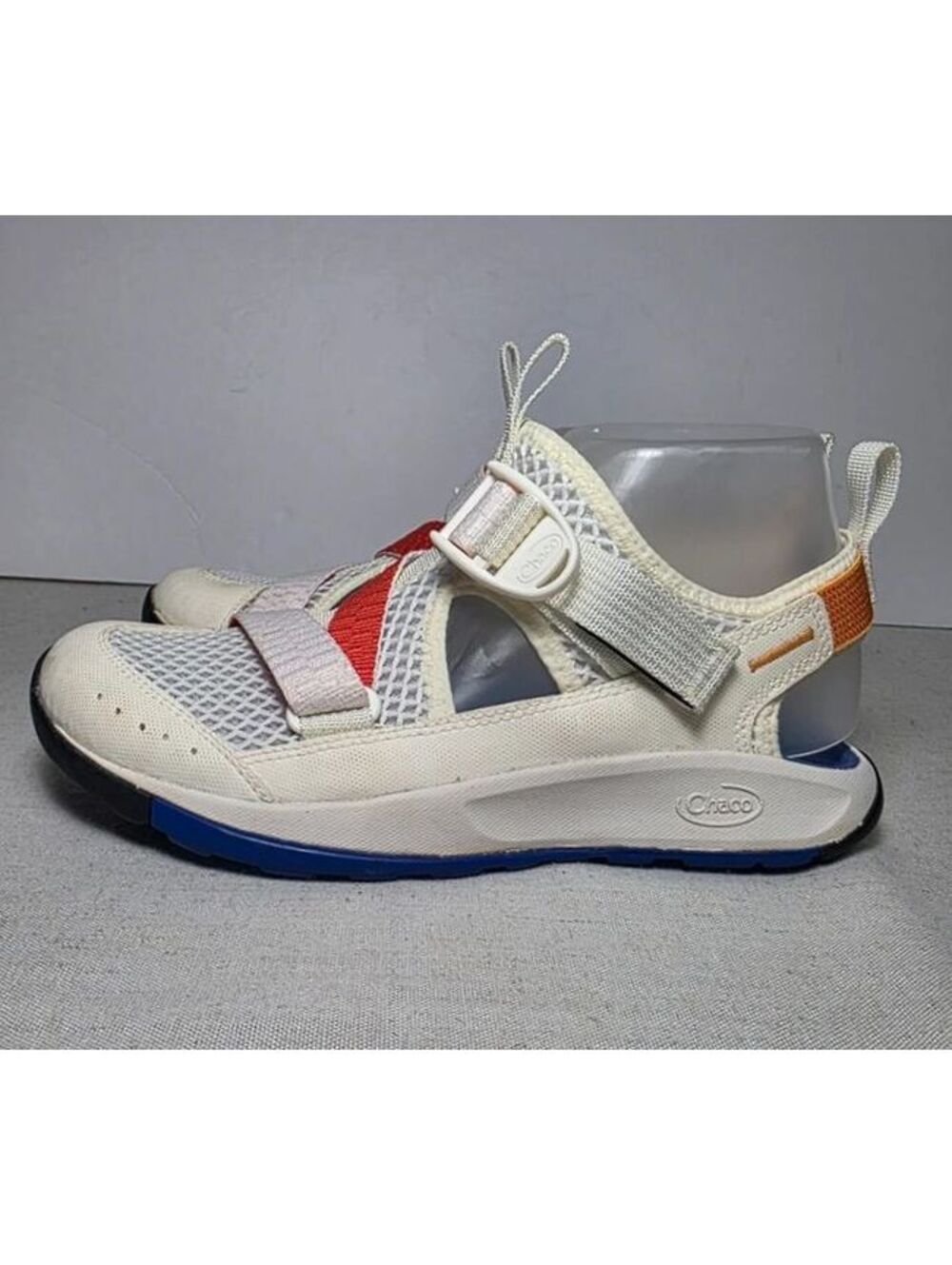 Chaco Odyssey Women’s 7 Sport Sandals Water Hiking Shoes White Orange